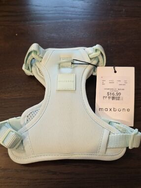Maxbone Light Blue Padded Dog Harness - Comfortable Everyday Walks